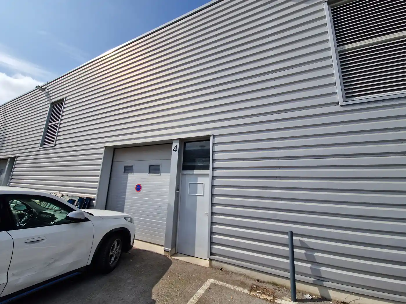 Façade de l'entrepôt Camargue 4 (lot 4), Garosud Montpellier